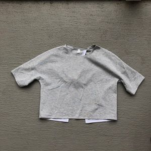 Lululemon Grey Crop Top